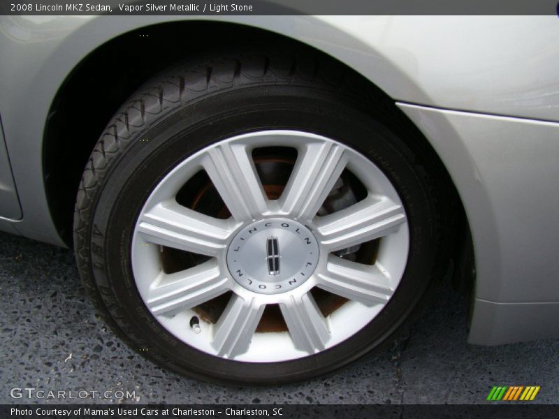 Vapor Silver Metallic / Light Stone 2008 Lincoln MKZ Sedan