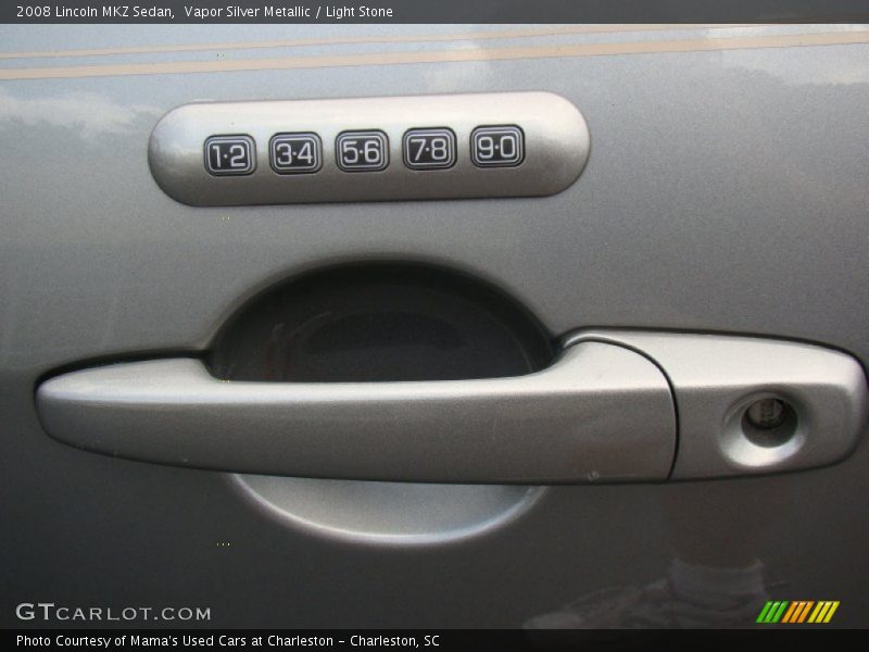 Vapor Silver Metallic / Light Stone 2008 Lincoln MKZ Sedan