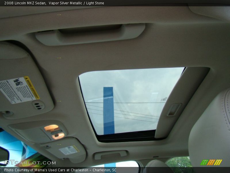 Vapor Silver Metallic / Light Stone 2008 Lincoln MKZ Sedan