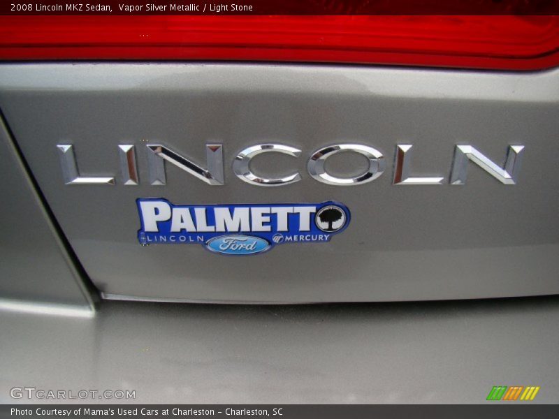 Vapor Silver Metallic / Light Stone 2008 Lincoln MKZ Sedan