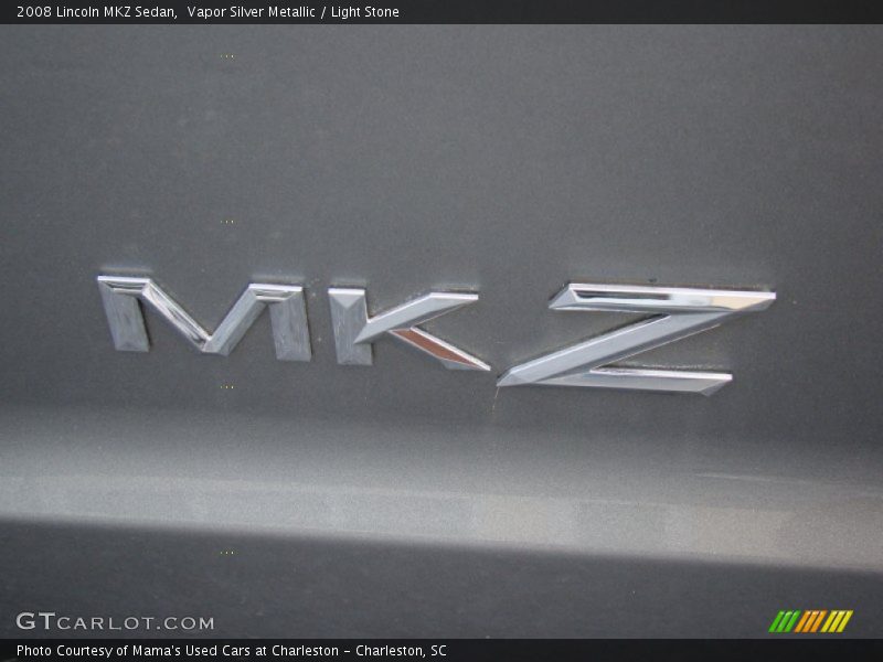 Vapor Silver Metallic / Light Stone 2008 Lincoln MKZ Sedan