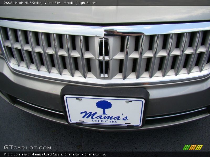 Vapor Silver Metallic / Light Stone 2008 Lincoln MKZ Sedan