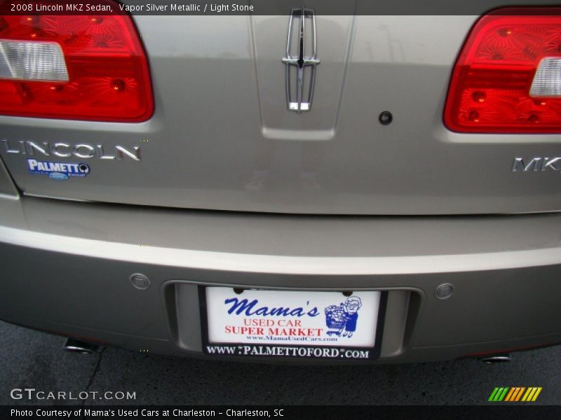 Vapor Silver Metallic / Light Stone 2008 Lincoln MKZ Sedan