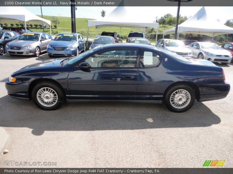 Navy Blue Metallic / Dark Pewter 2000 Chevrolet Monte Carlo LS