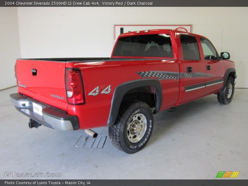 Victory Red / Dark Charcoal 2004 Chevrolet Silverado 2500HD LS Crew Cab 4x4