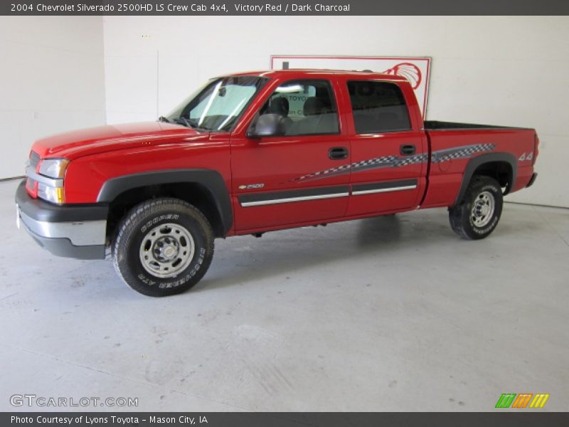 Victory Red / Dark Charcoal 2004 Chevrolet Silverado 2500HD LS Crew Cab 4x4