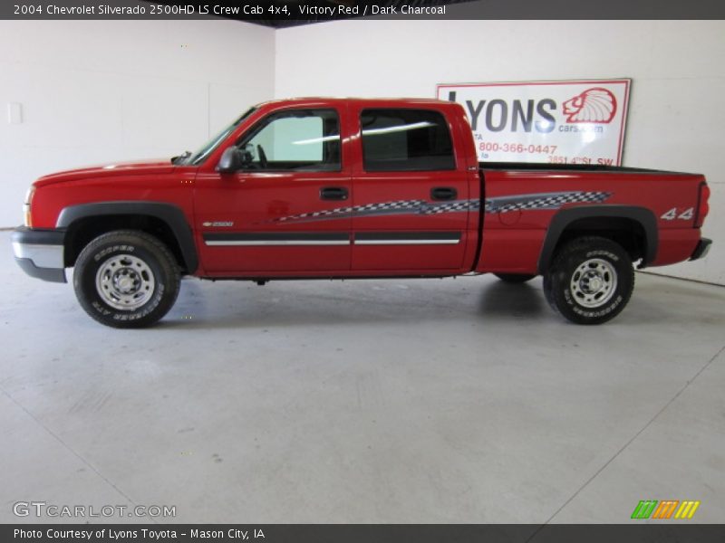 Victory Red / Dark Charcoal 2004 Chevrolet Silverado 2500HD LS Crew Cab 4x4