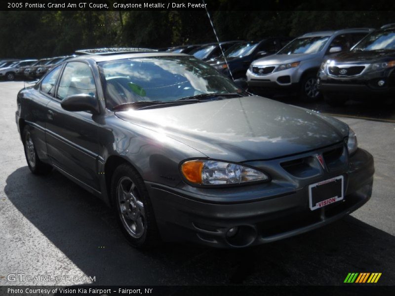 Graystone Metallic / Dark Pewter 2005 Pontiac Grand Am GT Coupe