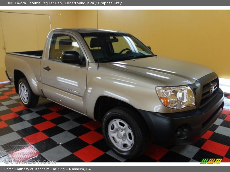 Desert Sand Mica / Graphite Gray 2006 Toyota Tacoma Regular Cab
