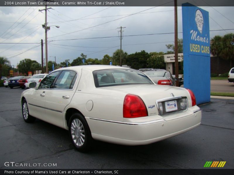 Ceramic White Tri-Coat / Shale/Dove 2004 Lincoln Town Car Ultimate