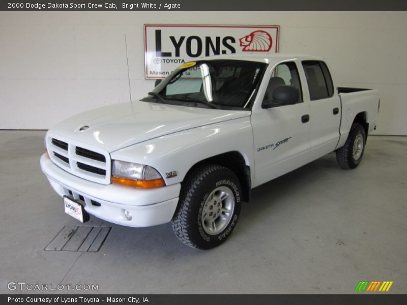 Bright White / Agate 2000 Dodge Dakota Sport Crew Cab