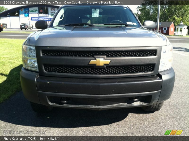Graystone Metallic / Ebony 2008 Chevrolet Silverado 1500 Work Truck Crew Cab 4x4