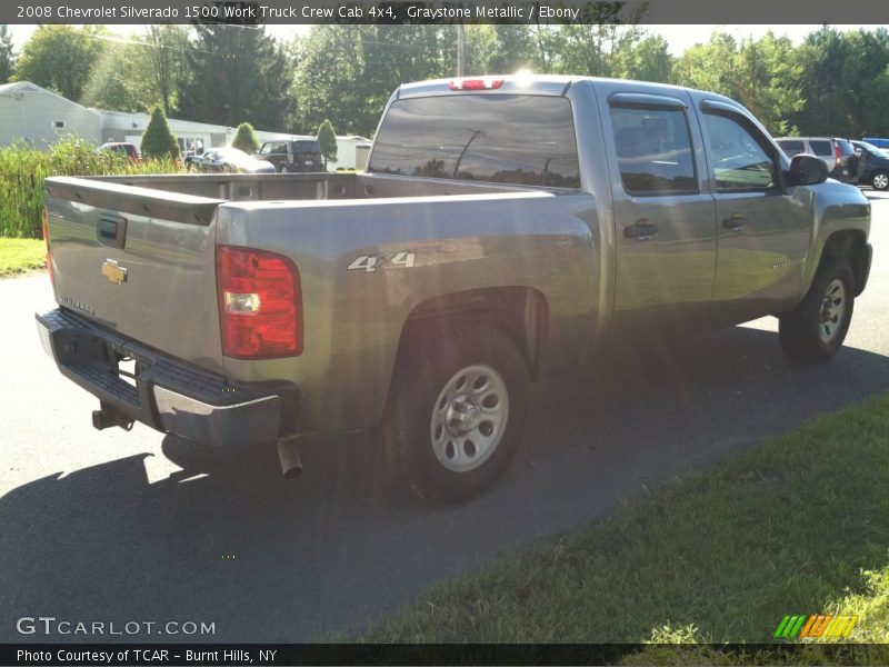 Graystone Metallic / Ebony 2008 Chevrolet Silverado 1500 Work Truck Crew Cab 4x4