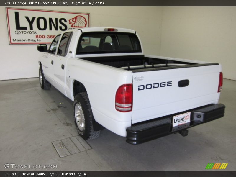 Bright White / Agate 2000 Dodge Dakota Sport Crew Cab