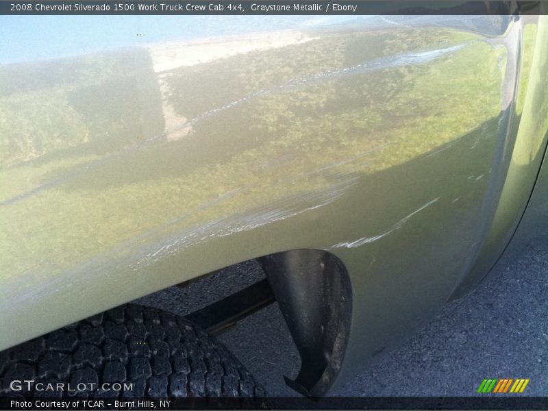Graystone Metallic / Ebony 2008 Chevrolet Silverado 1500 Work Truck Crew Cab 4x4