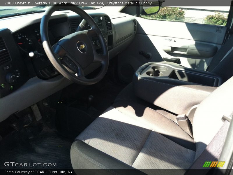 Graystone Metallic / Ebony 2008 Chevrolet Silverado 1500 Work Truck Crew Cab 4x4