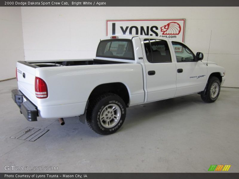 Bright White / Agate 2000 Dodge Dakota Sport Crew Cab