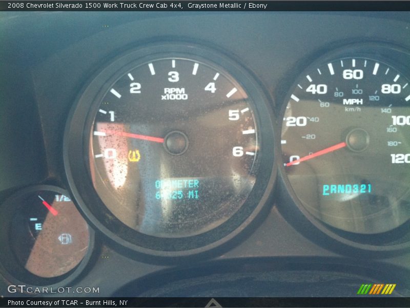 Graystone Metallic / Ebony 2008 Chevrolet Silverado 1500 Work Truck Crew Cab 4x4