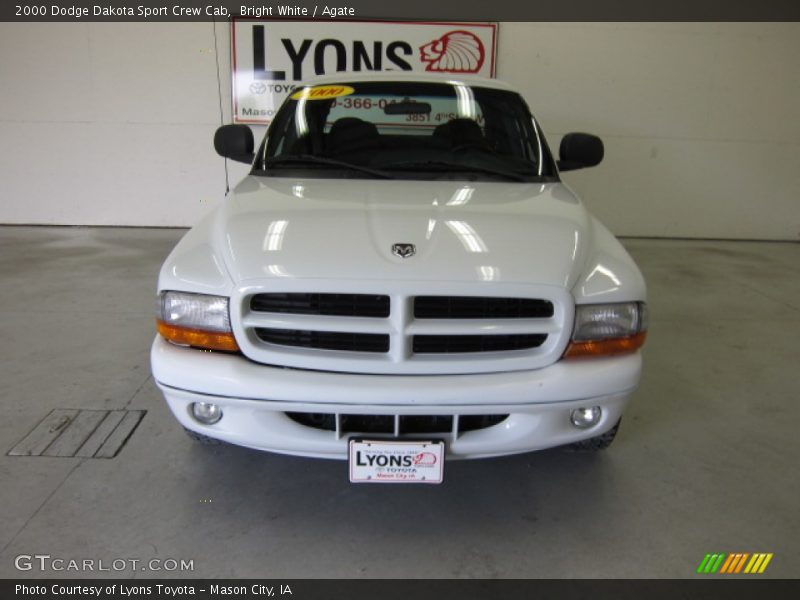 Bright White / Agate 2000 Dodge Dakota Sport Crew Cab