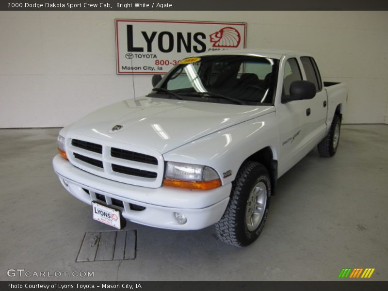 Bright White / Agate 2000 Dodge Dakota Sport Crew Cab