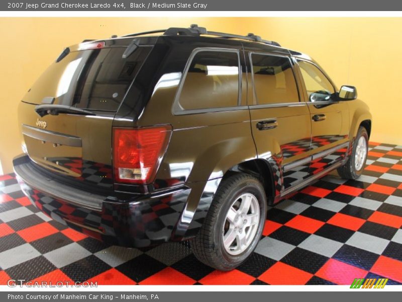 Black / Medium Slate Gray 2007 Jeep Grand Cherokee Laredo 4x4