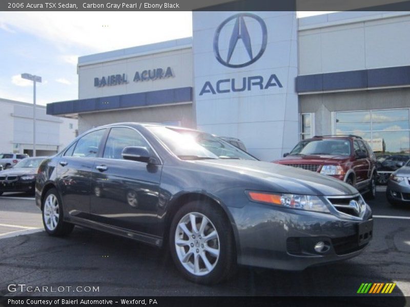Carbon Gray Pearl / Ebony Black 2006 Acura TSX Sedan