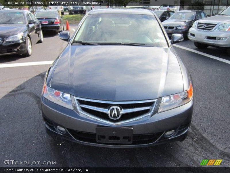 Carbon Gray Pearl / Ebony Black 2006 Acura TSX Sedan