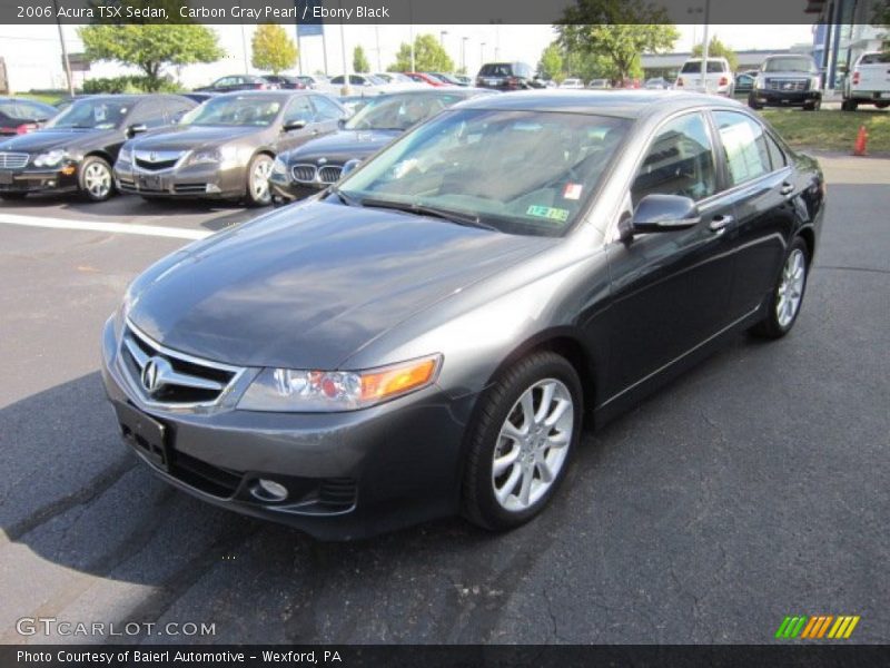 Carbon Gray Pearl / Ebony Black 2006 Acura TSX Sedan