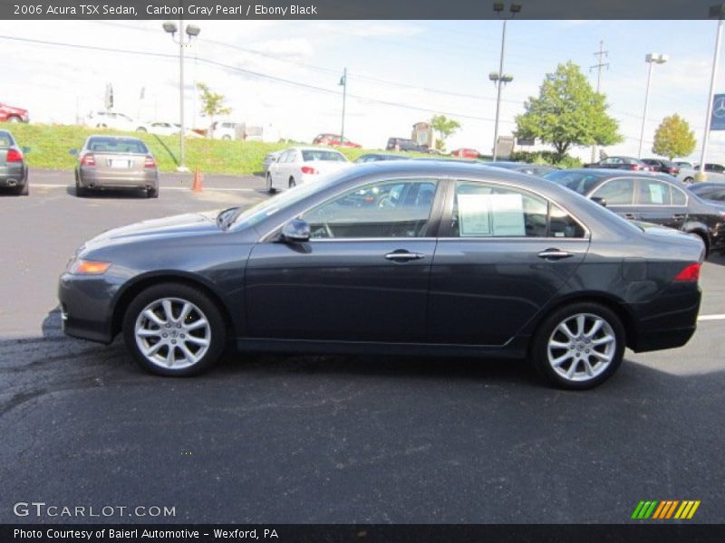 Carbon Gray Pearl / Ebony Black 2006 Acura TSX Sedan