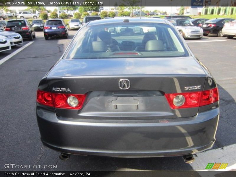 Carbon Gray Pearl / Ebony Black 2006 Acura TSX Sedan