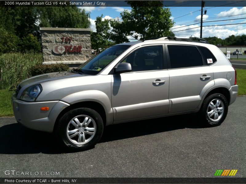 Sahara Silver / Gray 2006 Hyundai Tucson GLS V6 4x4
