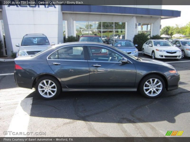 Carbon Gray Pearl / Ebony Black 2006 Acura TSX Sedan