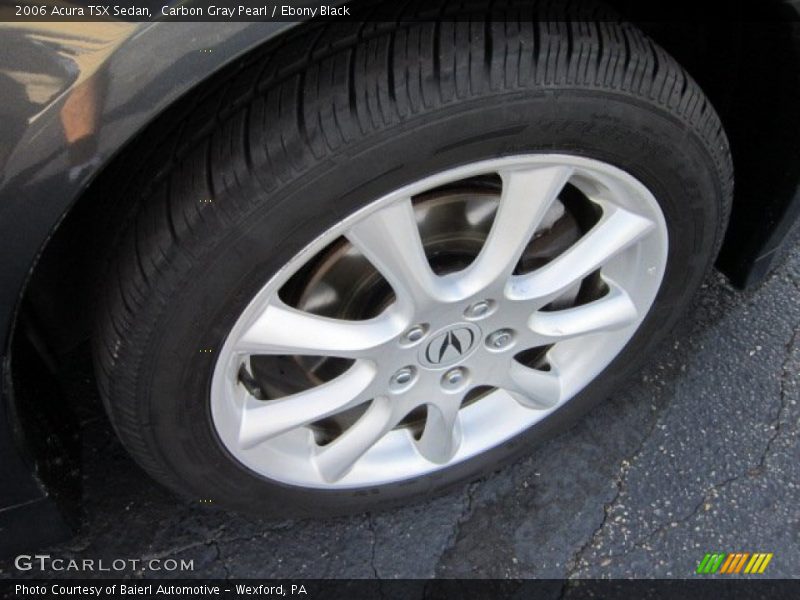 Carbon Gray Pearl / Ebony Black 2006 Acura TSX Sedan