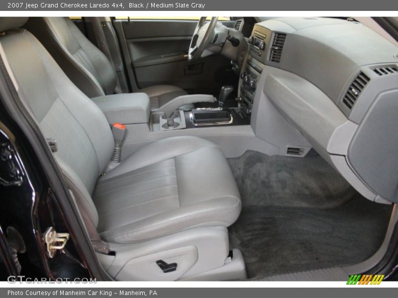 Black / Medium Slate Gray 2007 Jeep Grand Cherokee Laredo 4x4
