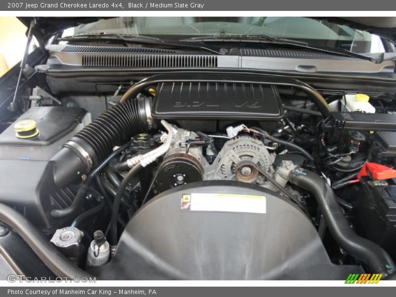 Black / Medium Slate Gray 2007 Jeep Grand Cherokee Laredo 4x4