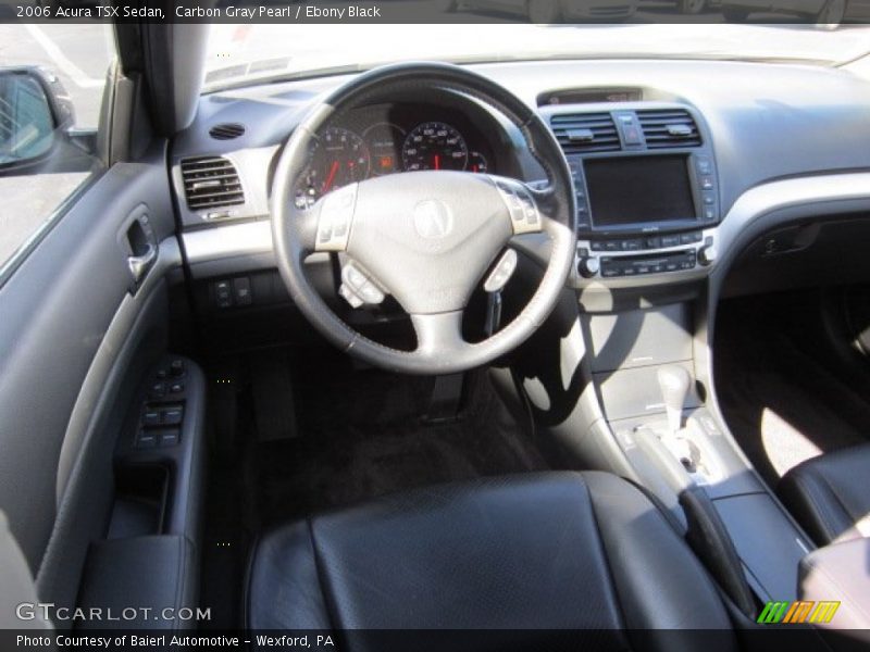 Carbon Gray Pearl / Ebony Black 2006 Acura TSX Sedan
