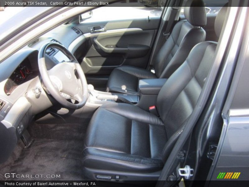 Carbon Gray Pearl / Ebony Black 2006 Acura TSX Sedan