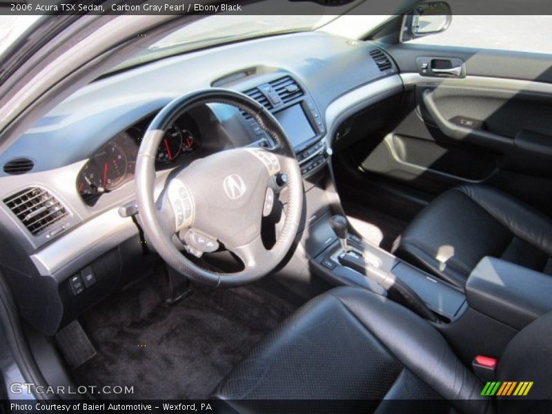 Carbon Gray Pearl / Ebony Black 2006 Acura TSX Sedan