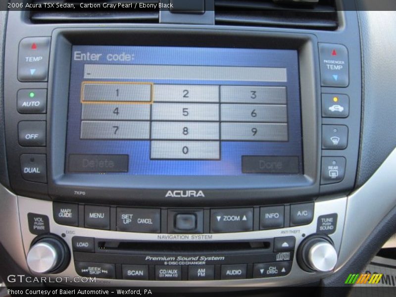 Carbon Gray Pearl / Ebony Black 2006 Acura TSX Sedan