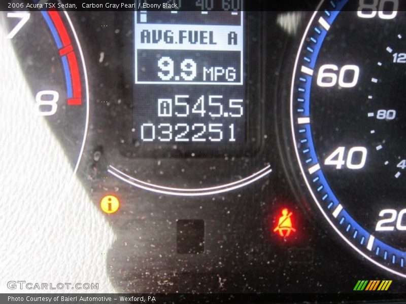 Carbon Gray Pearl / Ebony Black 2006 Acura TSX Sedan