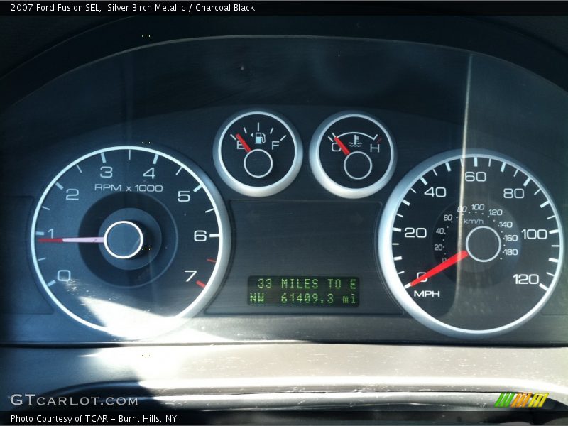 Silver Birch Metallic / Charcoal Black 2007 Ford Fusion SEL