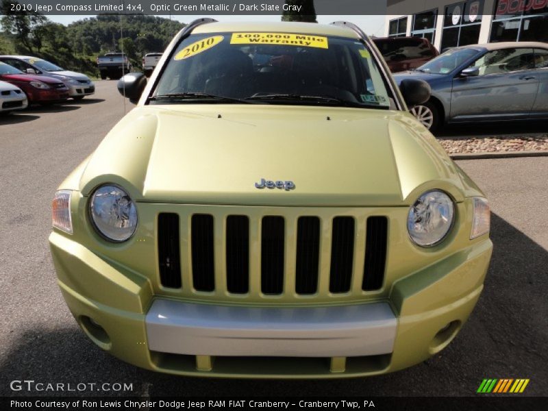 Optic Green Metallic / Dark Slate Gray 2010 Jeep Compass Limited 4x4