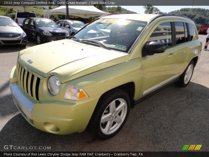 Optic Green Metallic / Dark Slate Gray 2010 Jeep Compass Limited 4x4