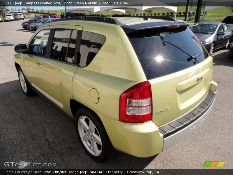 Optic Green Metallic / Dark Slate Gray 2010 Jeep Compass Limited 4x4