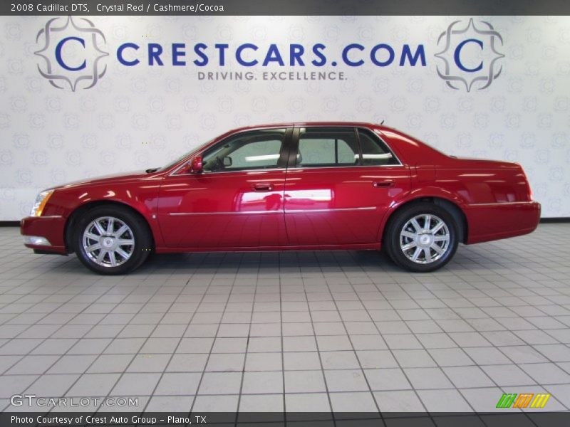 Crystal Red / Cashmere/Cocoa 2008 Cadillac DTS