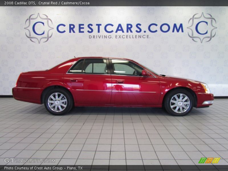 Crystal Red / Cashmere/Cocoa 2008 Cadillac DTS