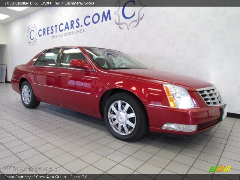 Crystal Red / Cashmere/Cocoa 2008 Cadillac DTS