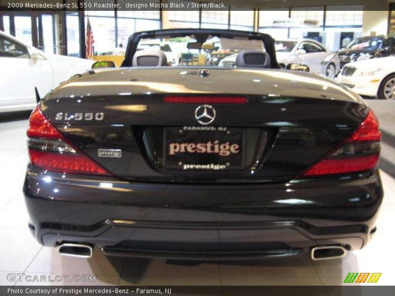 designo Mocha Black / Stone/Black 2009 Mercedes-Benz SL 550 Roadster