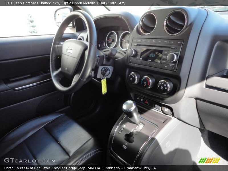 Optic Green Metallic / Dark Slate Gray 2010 Jeep Compass Limited 4x4