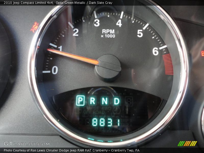 Optic Green Metallic / Dark Slate Gray 2010 Jeep Compass Limited 4x4